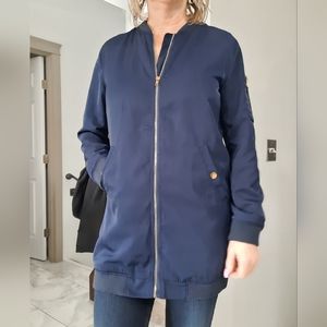 Beautiful blue nylon jacket